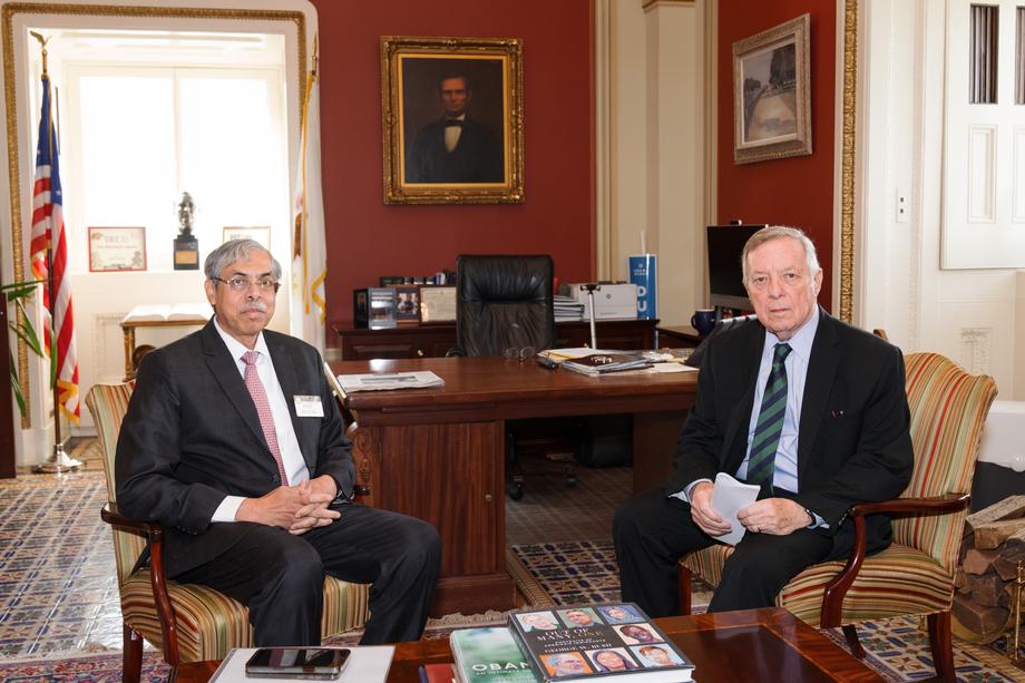 DURBIN MEETS WITH BANGLADESH AMBASSADOR TO THE U.S. TO URGE AN END TO THE GOVERNMENT’S TROUBLING HARASSMENT OF NOBEL PEACE PRIZE LAUREATE PROFESSOR YUNUS