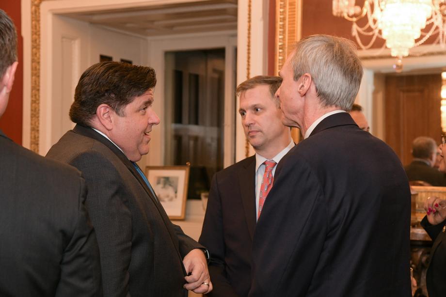 Durbin Hosts Governor JB Pritzker, Illinois Congressional Delegation, For Reception And Dinner