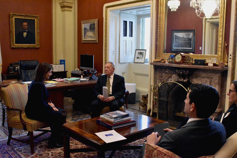 DURBIN MEETS WITH CDC DIRECTOR COHEN