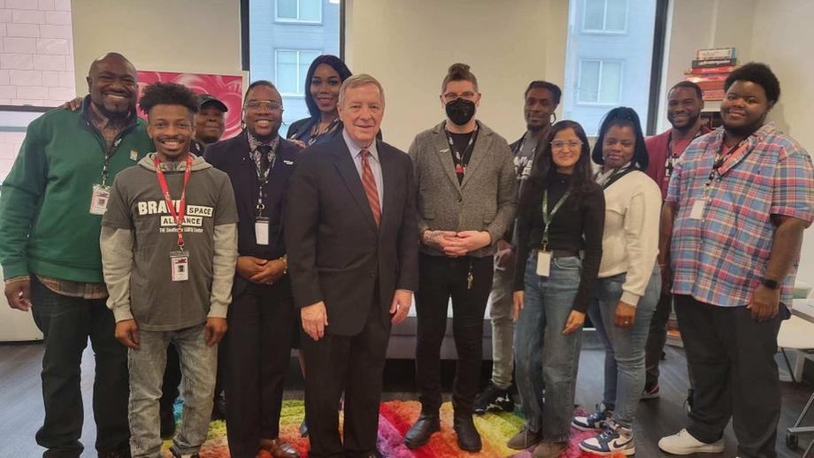 DURBIN MEETS WITH BRAVE SPACE ALLIANCE